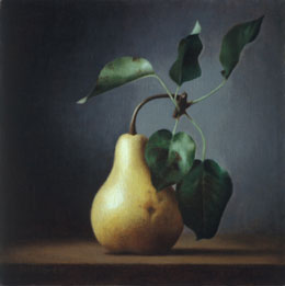 fine art prints for sale: still life print \"Pear\" by Leah Kristin Dahlgren